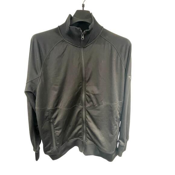 The North Face Jacket BLACK Polyester Full Zip Men Sz XXL Spring 2022 Minimalist - Picture 1 of 10